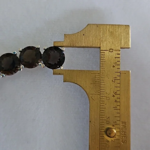 Smokey Quartz Tennis Bracelet